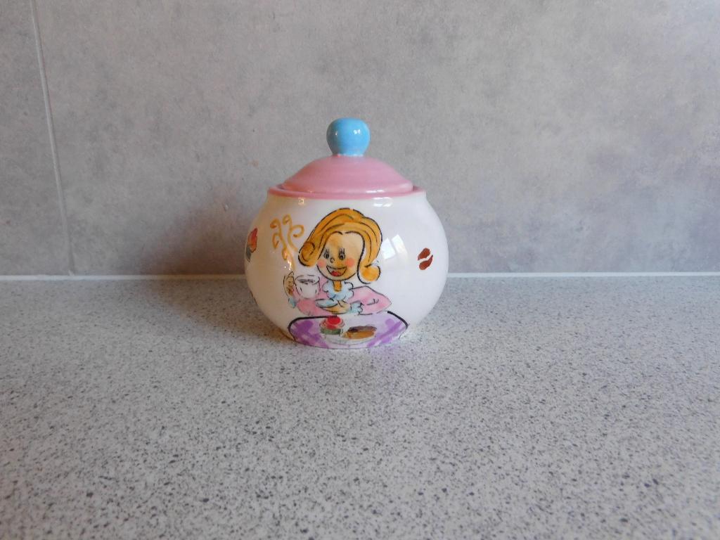Suikerpot Roze Suzy, Huis en Inrichting, Keuken | Servies, Overige typen, Ophalen of Verzenden, Zo goed als nieuw, Overige stijlen