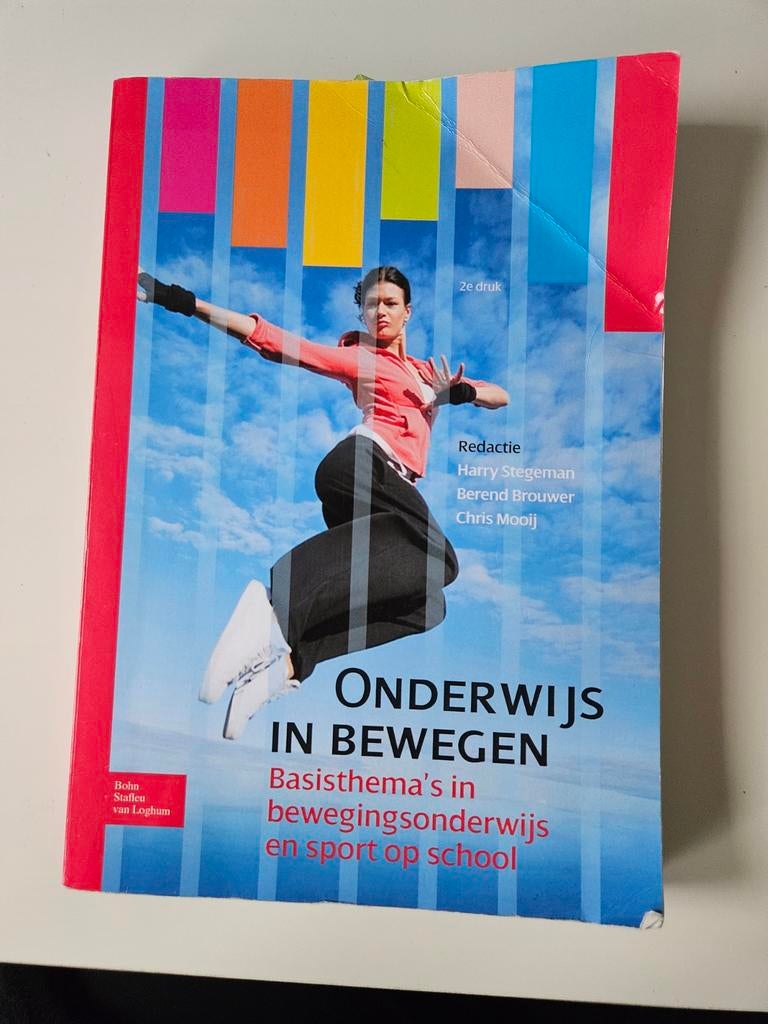 Onderwijs in Bewegen - Basisthema's bewegingsonderwijs, Boeken, Studieboeken en Cursussen, HBO, Harry Stegeman, Berend Brouwer, Chris Mooij