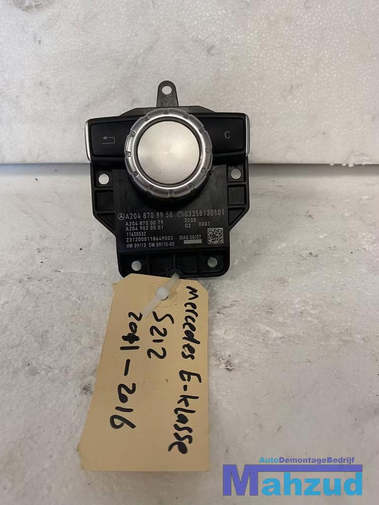 MERCEDES W204 C klasse radio regelunit navigatie knop A20487, Gebruikt, Mercedes-Benz AG, Mercedes-Benz, Ophalen of Verzenden