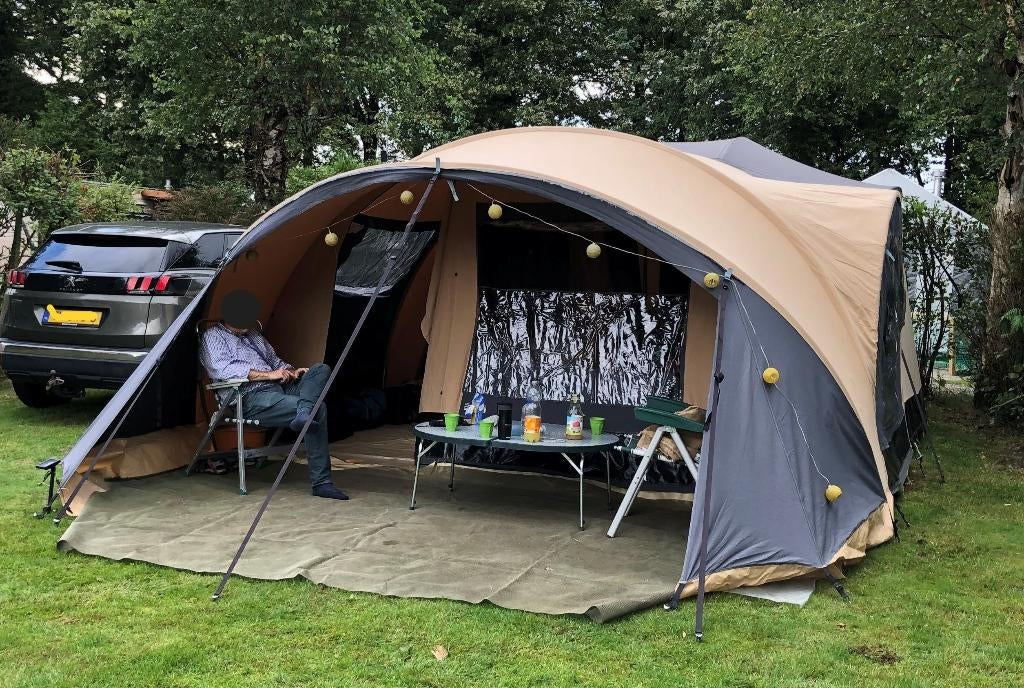 Vouwwagen Cabanon Mercury, uitgebreid met luxe luifel, Ophalen, Meerkleurig, Cabanon, Aanwezig