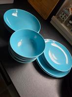 Servies: diner borden, diepe borden, ontbijtborden en kommen, Ophalen, Gebruikt, Keramiek, Effen