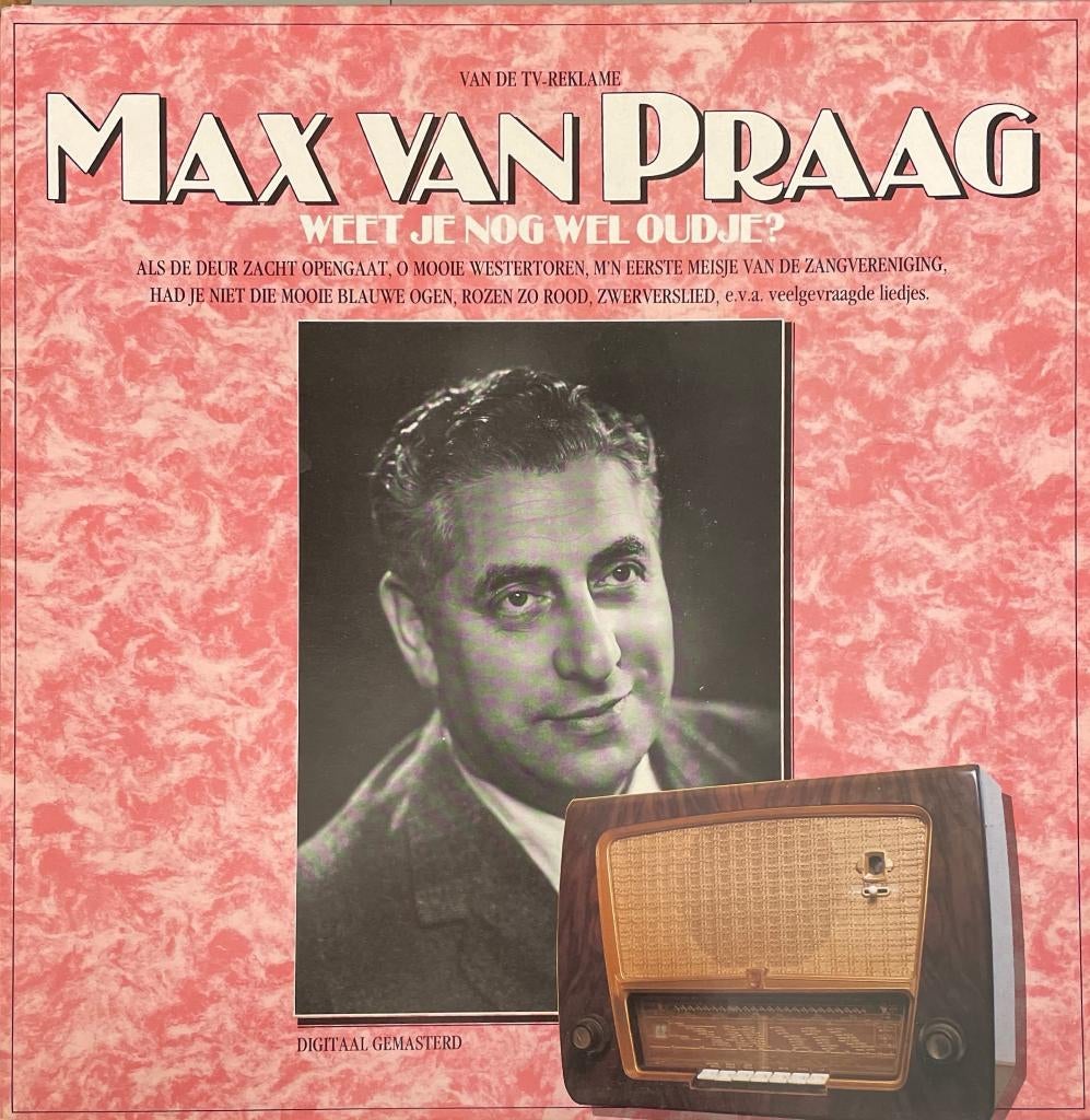 Max van Praag - Weet Je Nog Wel Oudje? -  Vinyl, Ophalen of Verzenden, Zo goed als nieuw, 12 inch, Levenslied of Smartlap