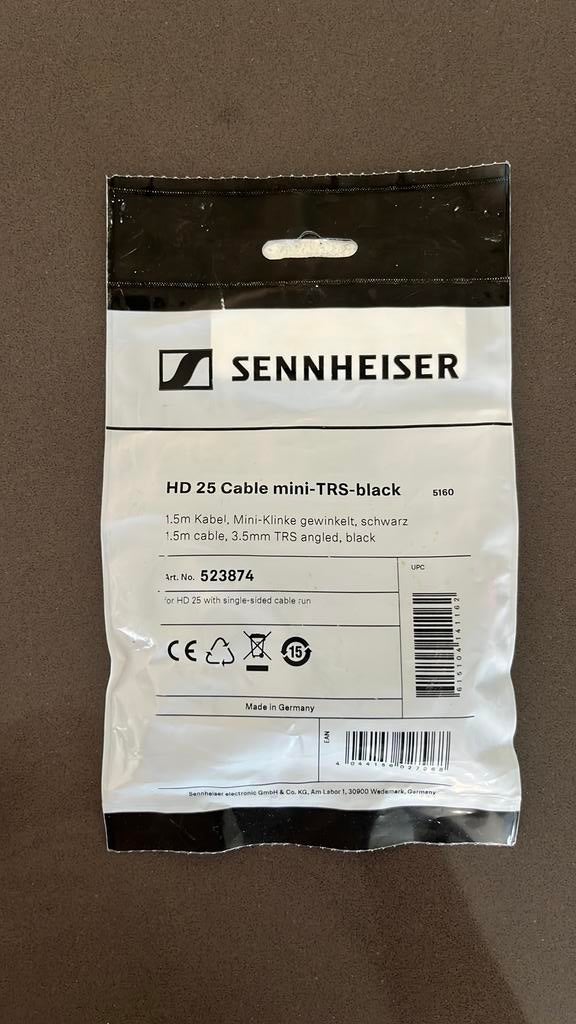 Sennheiser HD25 cable mini TRS, Audio, Tv en Foto, Koptelefoons, Ophalen, Nieuw, Sennheiser