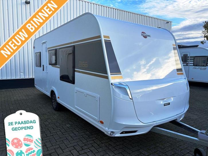 Bürstner B66 485 TS 2e Paasdag open!!, Caravans en Kamperen, Caravans, tot en met 4, Rondzit, Bürstner, Queensbed, Overige typen