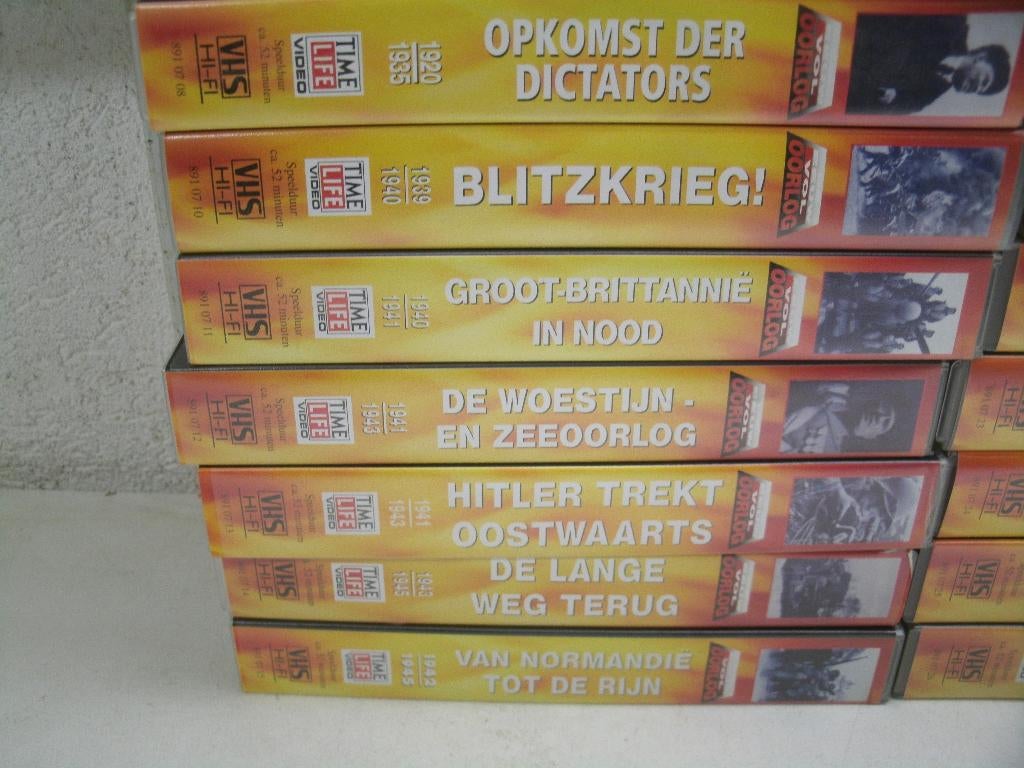 vhs 243b 24 banden van de oorlog 1900- '89, Vanaf 16 jaar, Ophalen of Verzenden, Gebruikt, Actie en Avontuur