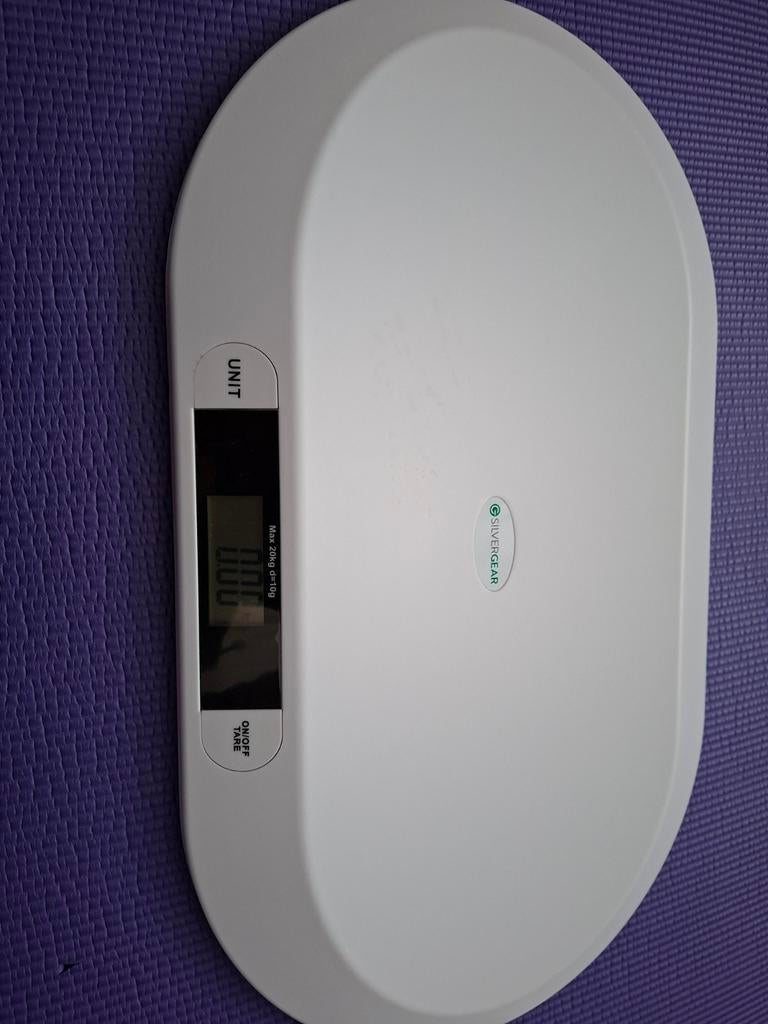 Silvergear Digitale Babyweegschaal - Nauwkeurig & Veilig, Ophalen of Verzenden