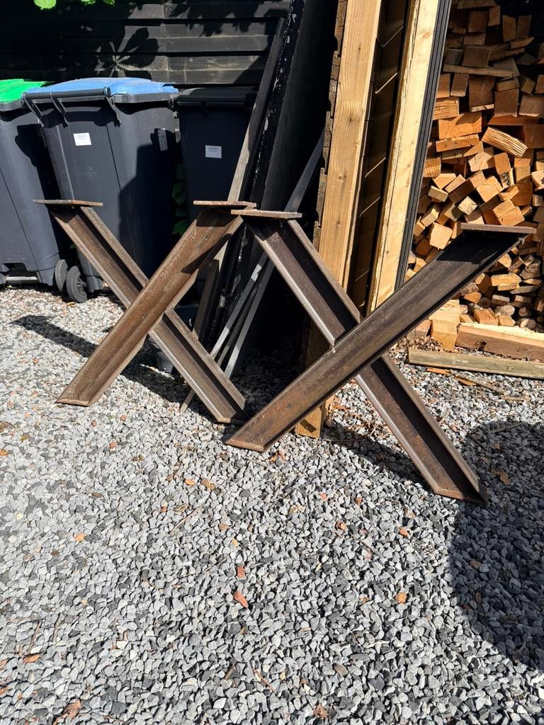 X poot tafel., Ophalen, Tafelpoot, Gebruikt, 50 tot 100 cm