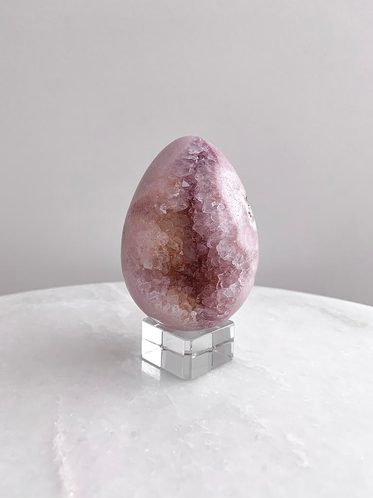 Pink Amethyst Egg, Verzamelen, Mineralen en Fossielen, Ophalen