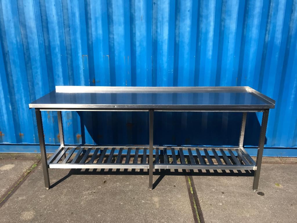 RVS werktafel 241-71 zware uitvoering, Ophalen, Gebruikt