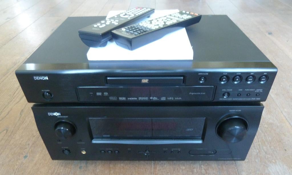 TOPKLASSE Receiver DENON + SUPERAUDIO CD/DVD/MP3-Speler, Denon, Zo goed als nieuw, Tuner of Radio, Losse componenten