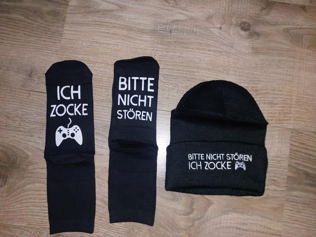 Kindersokken en Muts Set - Gamer Style, Nieuw, Ophalen of Verzenden, Onbekend, Jongetje of Meisje