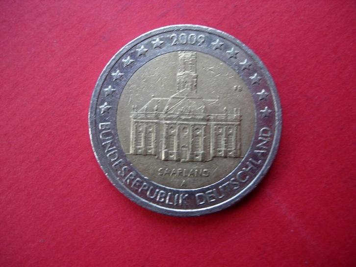 Duitsland € 2 2009 (A) "Ludwigskirche in Saarbrücken - Saarl, Postzegels en Munten, Munten | Europa | Euromunten, Losse munt, 2 euro