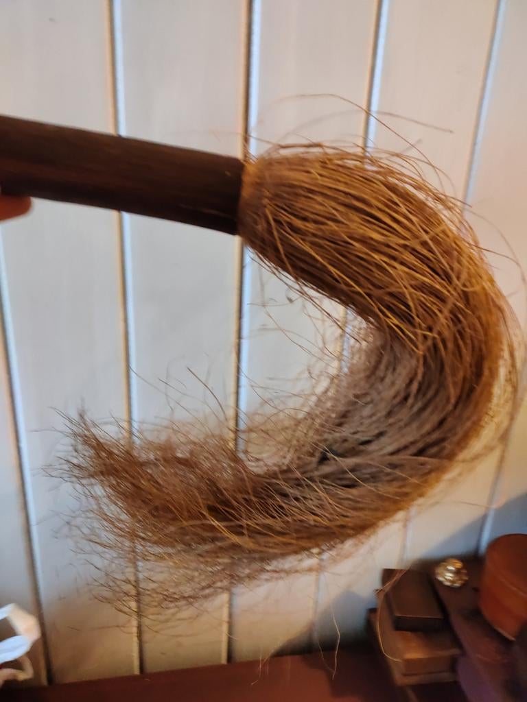 Ethnische grote handgemaakt kwast om stof te verwijderen, Ophalen of Verzenden