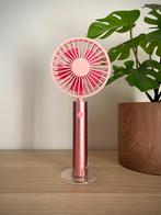 🌬️ Remember draagbare ventilator – oplaadbaar – Flow Rose, Verzenden, Zo goed als nieuw, Tafelventilator