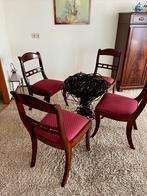 4 Heldense eetkamerstoelen, Ophalen, Gebruikt, 100 tot 150 cm, Klassiek