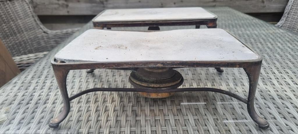 Twee oude rechauds, Ophalen of Verzenden
