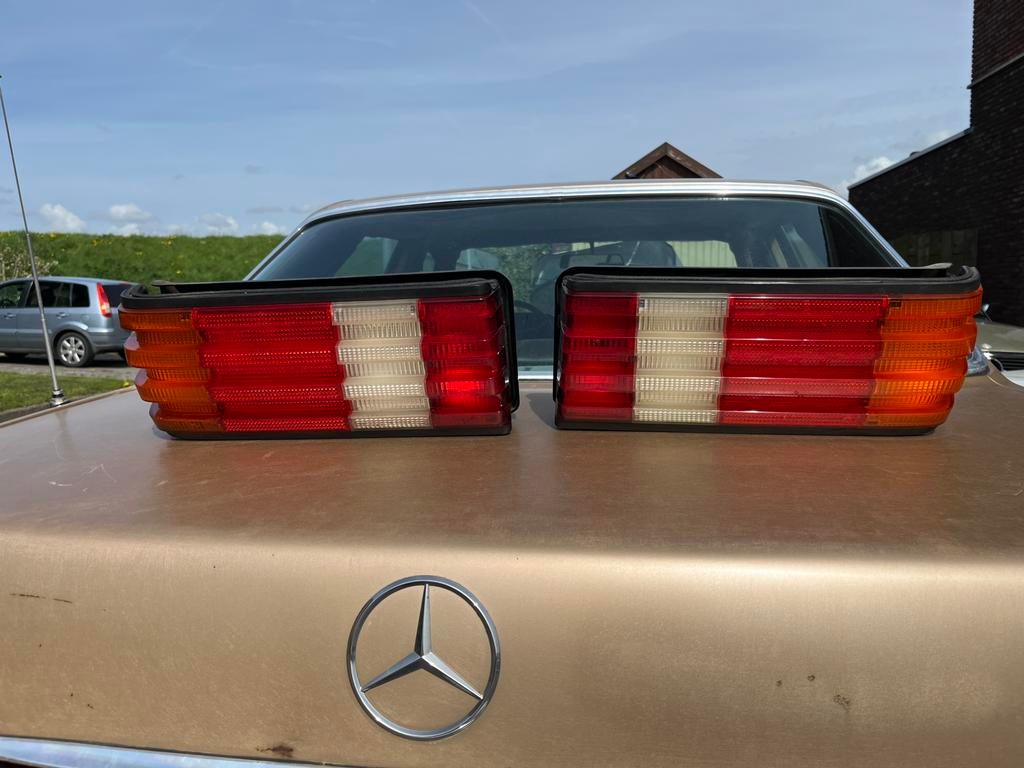 Mercedes W126 achterlichten SET L+R OEM HELLA, Auto-onderdelen, Ophalen, Gebruikt, Mercedes-Benz