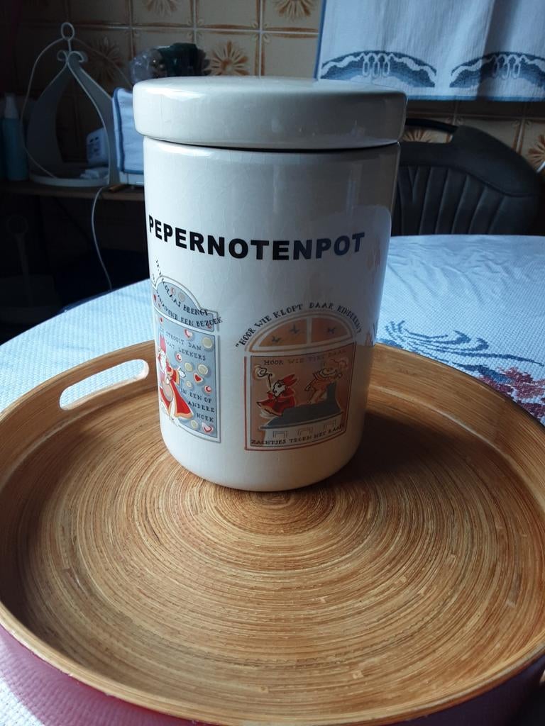 Pepernotenpot sinterklaas servies, Ophalen of Verzenden