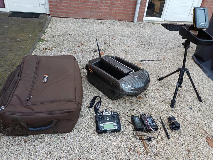 TE KOOP RT4 Carplounge Voerboot incl. Toslon TF640, Watersport en Boten, Hengelsport | Karpervissen, Gebruikt, Overige typen, Ophalen