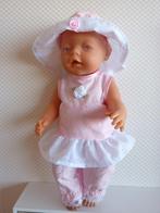 Broderie kleertjes past de baby born pop van 43 cm, Ophalen of Verzenden, Nieuw, Babypop