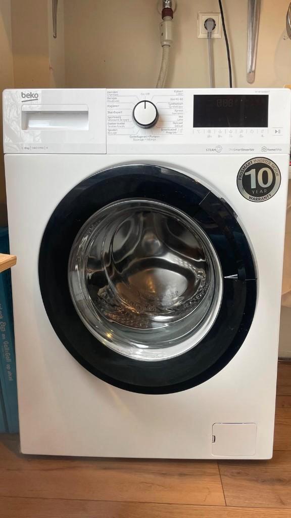 Wasmachine BEKO, Witgoed en Apparatuur, Wasmachines, Zo goed als nieuw, Voorlader, 6 tot 8 kg, 85 tot 90 cm, 1200 tot 1600 toeren