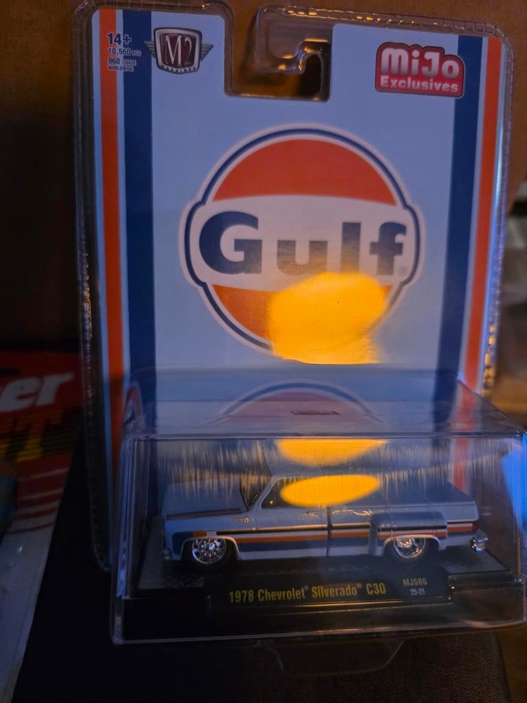 M2 Machines 1978 Chevrolet Silverado C30 Gulf, Ophalen of Verzenden, M2, Onbekend, Onbekend