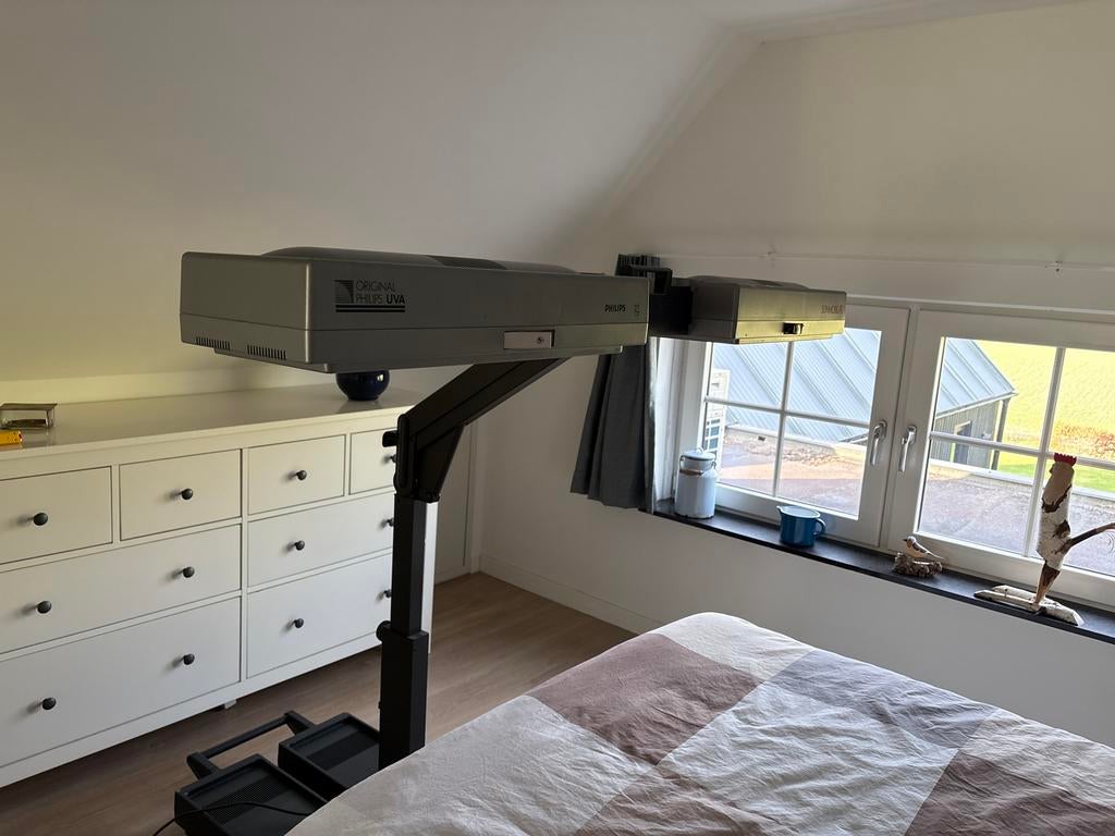 Philips Original UVA Zonnebank - Goede Staat, Ophalen, Gebruikt, Zonnebank enkelzijdig, Minder dan 10 lampen