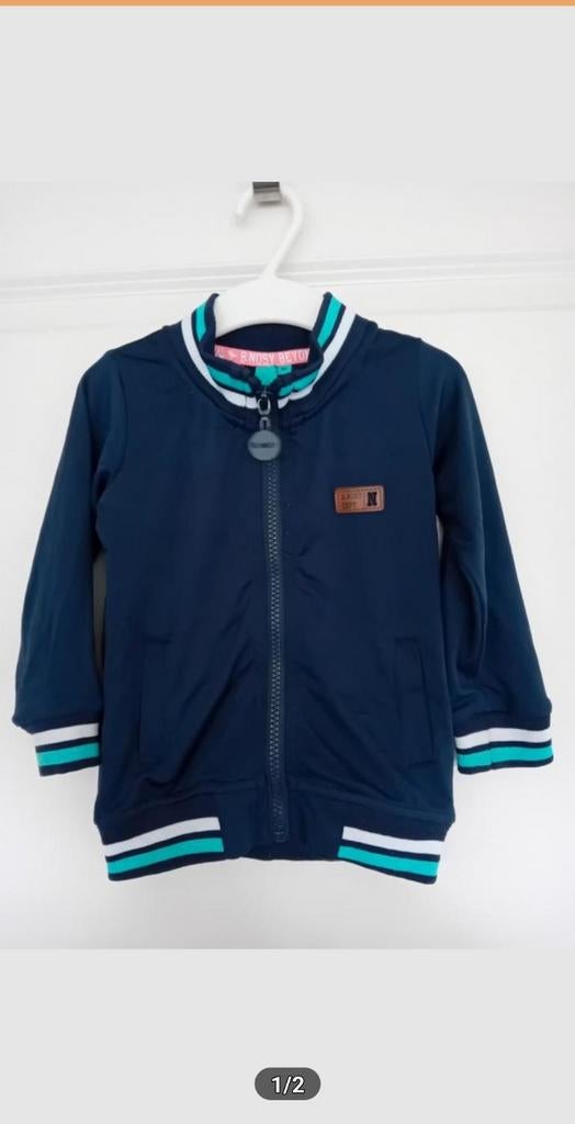B.Nosy blauw vestje/trainingsjasje maat 86, Kinderen en Baby's, Babykleding | Maat 86, Gebruikt, B.Nosy, Truitje of Vestje, Ophalen of Verzenden