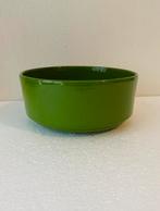Adco groen keramiek schaal / bloempot , jaren 60, Gebruikt, Porselein of Keramiek, Schaal, Rond