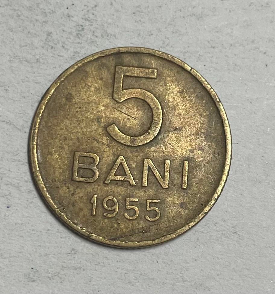 5 bani Roemenië 1955, Ophalen of Verzenden, Overige landen