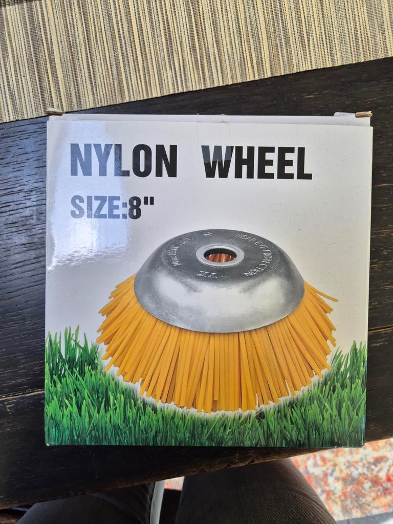 Nylon wiel borstel 8 inch nieuw in doos, Ophalen of Verzenden, Nieuw