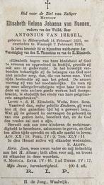 Elisabeth Helena Johanna van Nuenen 1831 Hilvarenbeek, Ophalen of Verzenden