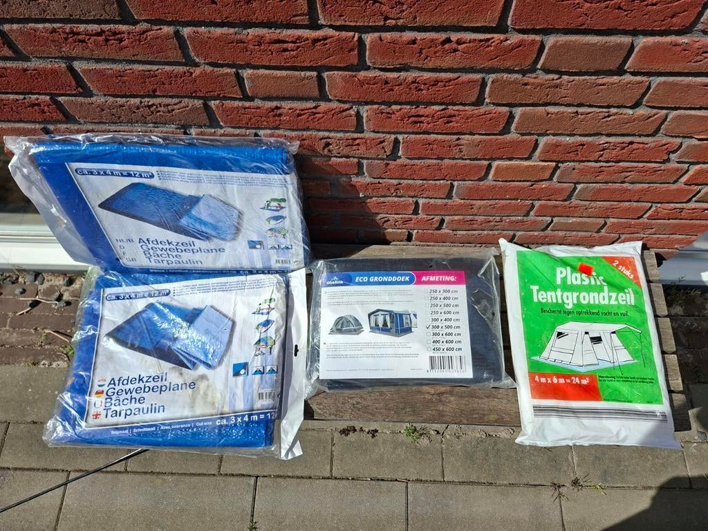 Nieuw Obelink ECO tentgrondzeil (500x300) + Afdekzeilen, Ophalen of Verzenden, Nieuw