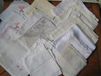 17 vintage witte zakdoeken nr Vv 1234, Verzenden