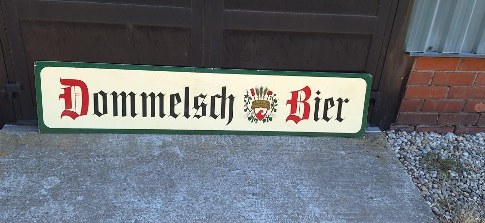 Kunststof Dommelsch Bier reclame bord/paneel., Ophalen, Reclamebord, Gebruikt, .