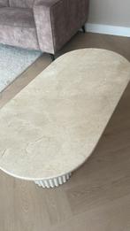 Ovalen salontafel marmer HOME MADE, Huis en Inrichting, Ophalen, 100 tot 150 cm, Nieuw, 50 tot 100 cm