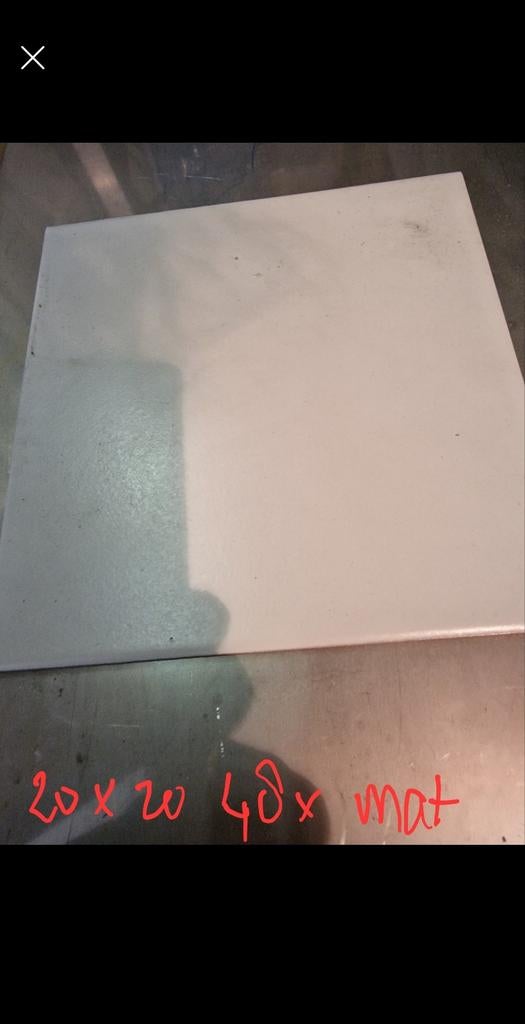Sphinx tegels wit, Doe-het-zelf en Verbouw, Tegels, Ophalen, Minder dan 20 cm, Minder dan 5 m², 20 tot 40 cm
