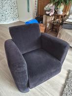 Gratis fauteuil zwart, goede staat, lichte schade, Huis en Inrichting, Fauteuils, Ophalen, Gebruikt, Stof, 75 tot 100 cm