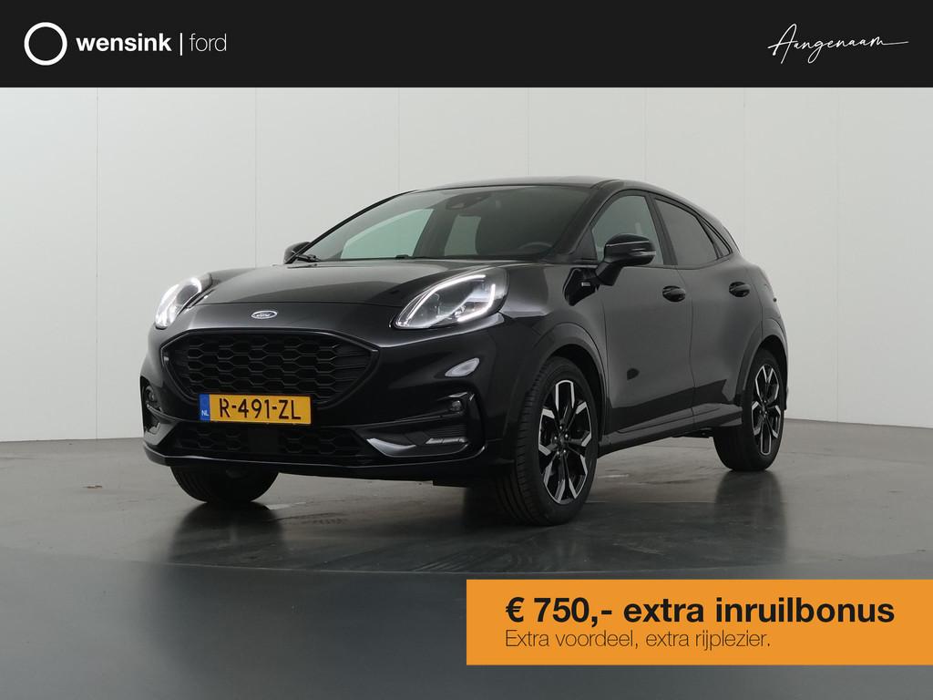 Ford Puma 1.0 EcoBoost Hybrid ST-Line X | Navigatie | B&O |, Auto's, Ford, Voorwielaandrijving, 125 pk, Zwart, Origineel Nederlands
