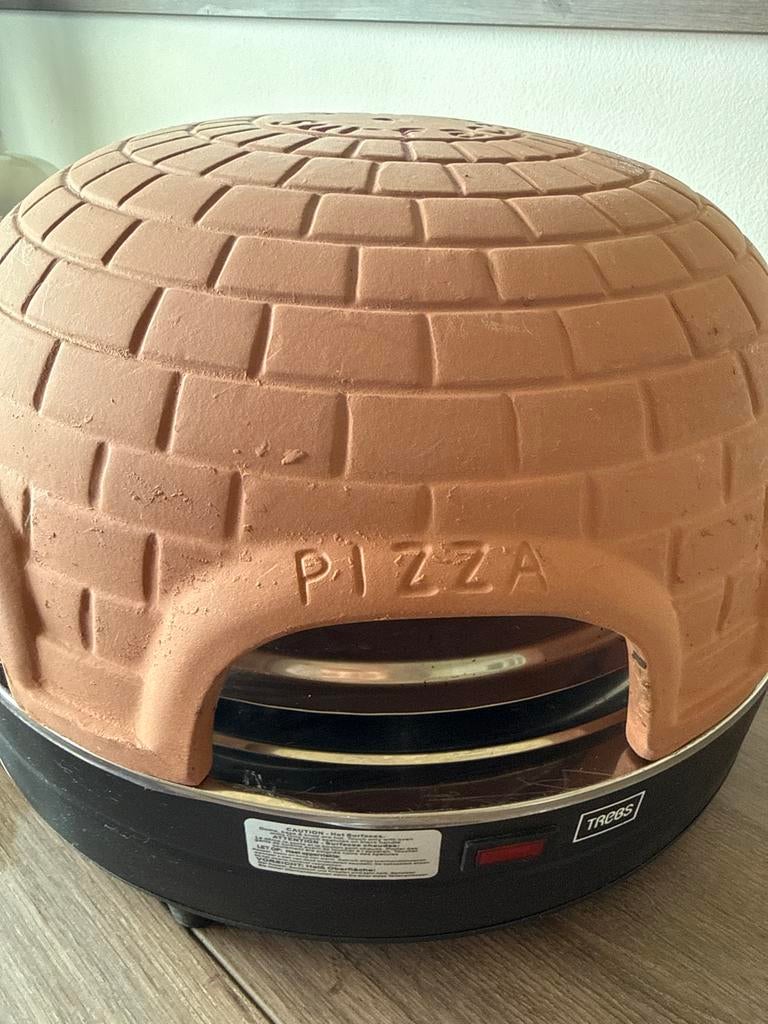 Pizza oven/pizarette met terracotta koepel en accessoires, Minder dan 45 cm, Gebruikt, Oven, Ophalen of Verzenden