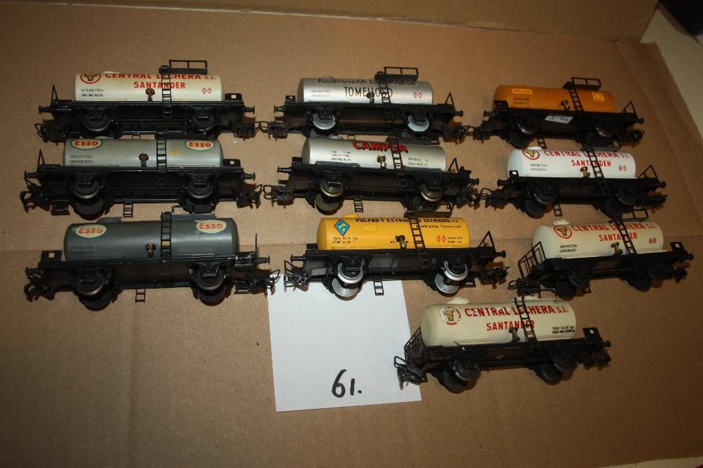 61)  tien diverse typen Electrotren ketelwagons, Hobby en Vrije tijd, Modeltreinen | H0, Overige merken, Gebruikt, Gelijkstroom of Wisselstroom