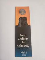 Malta 2 euro munt 2018 - From Children In Solidarity, Postzegels en Munten, Munten | Europa | Euromunten, Ophalen of Verzenden