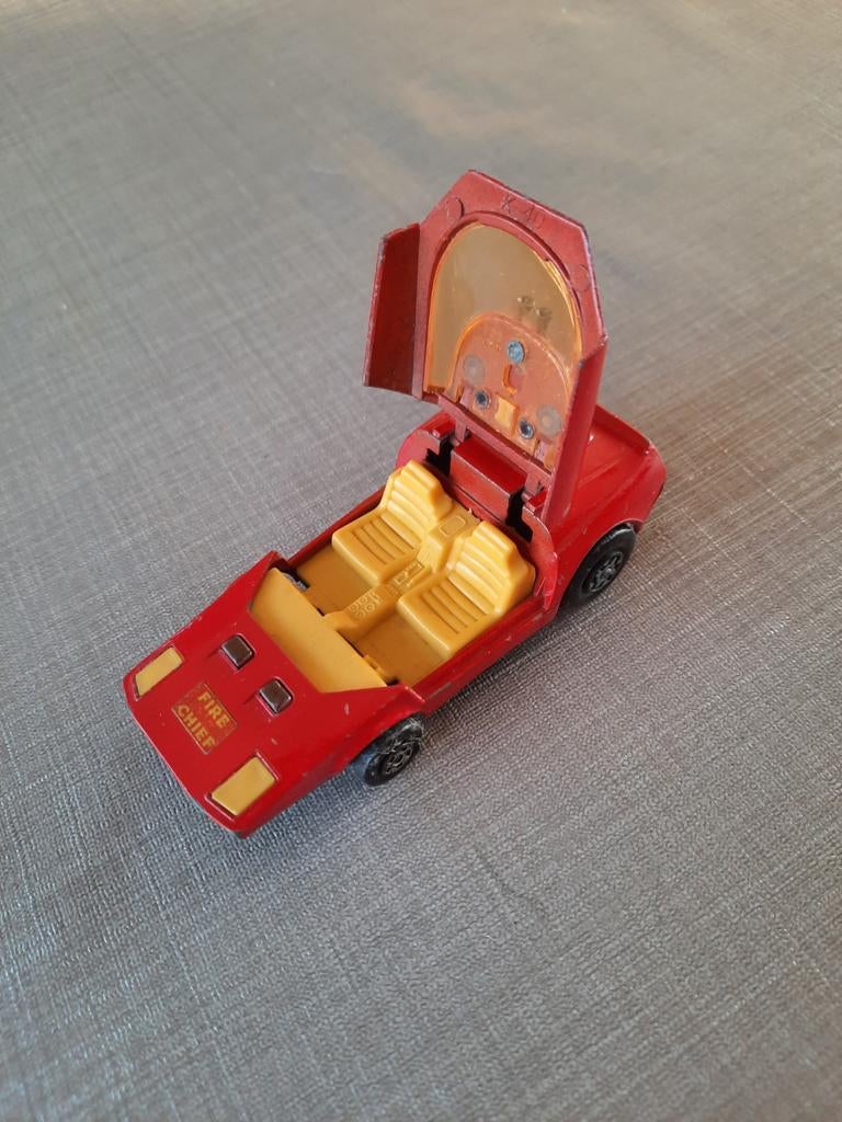 Matchbox Speed Kings K-32/40 Shovel Nose Fire Chief 1971, Ophalen of Verzenden, Gebruikt