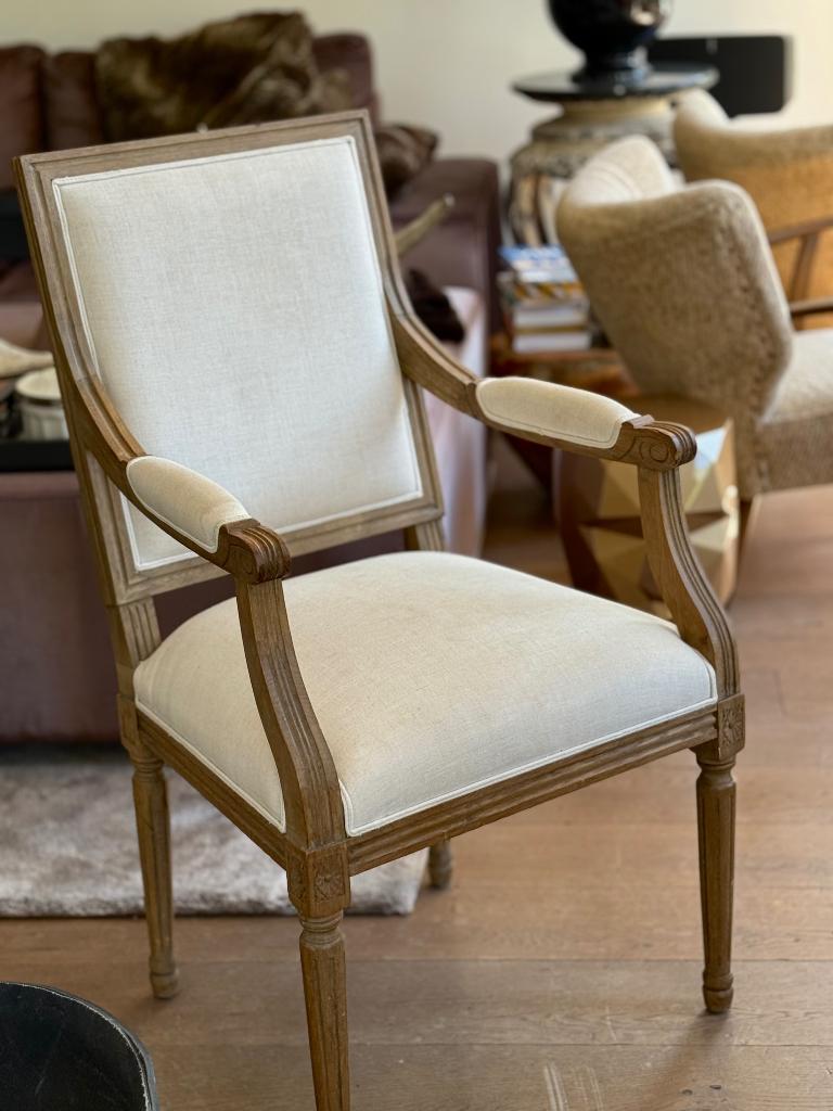 Louis Fauteuil eetkamerstoel, Overige kleuren, Ophalen of Verzenden, Stof, Eén