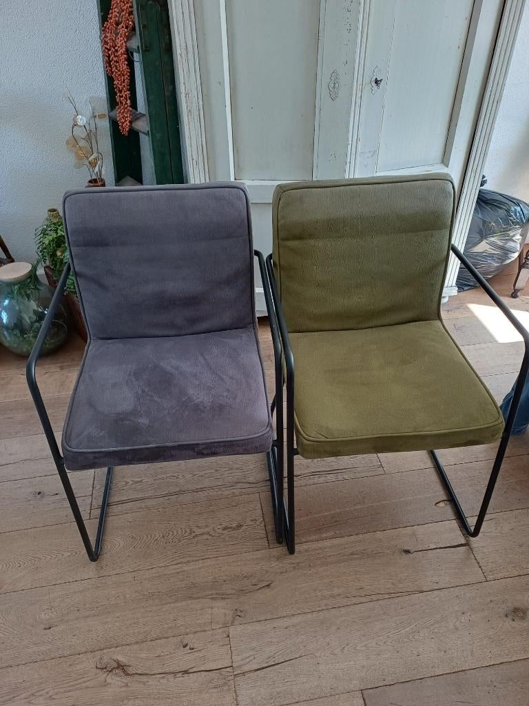 Eetkametstoel, Huis en Inrichting, Stoelen, Ophalen, Gebruikt, Grijs, Vijf, Zes of meer stoelen