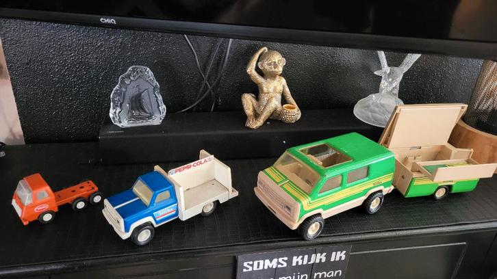 UNIEKE SET: Vintage Tonka Pepsi & Camper - NIEUWSTAAT!, Hobby en Vrije tijd, Modelauto's | Overige schalen, Zo goed als nieuw