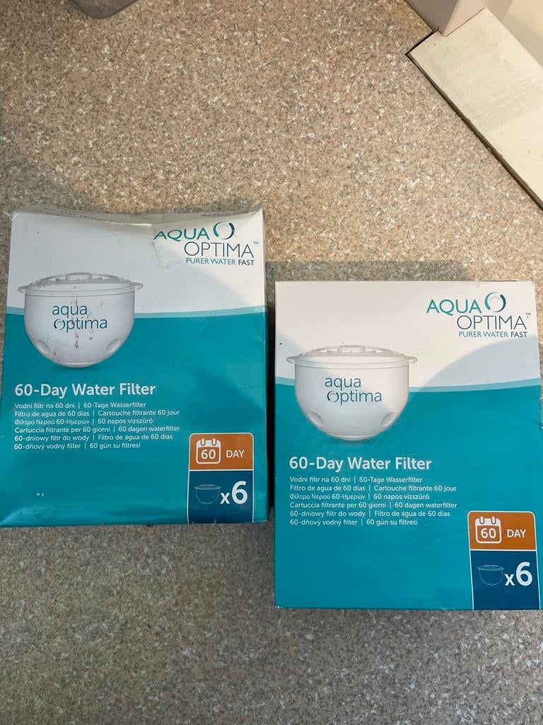 Aqua Optima 60-dagen waterfilter (1x6,+1x4 stuks), Ophalen, Nieuw