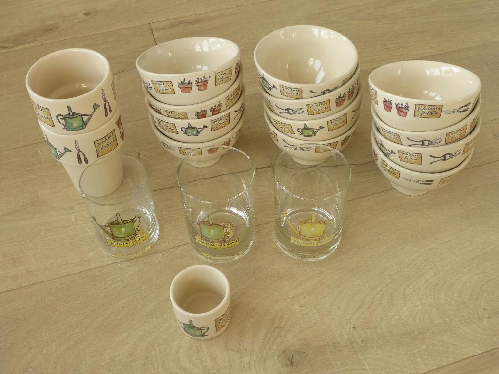 Serviesdelen jet ter steege, gardener friends., Overige typen, Ophalen of Verzenden, Zo goed als nieuw, Overige stijlen