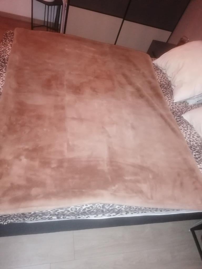 Riviera maison dekentje, Huis en Inrichting, Ophalen, Bruin, Vierkant