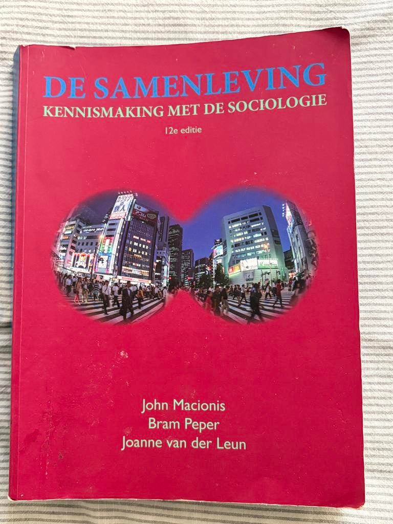 De Samenleving: Kennismaking met de Sociologie - 12e editie, Boeken, Ophalen of Verzenden, Gamma, Gelezen, HBO